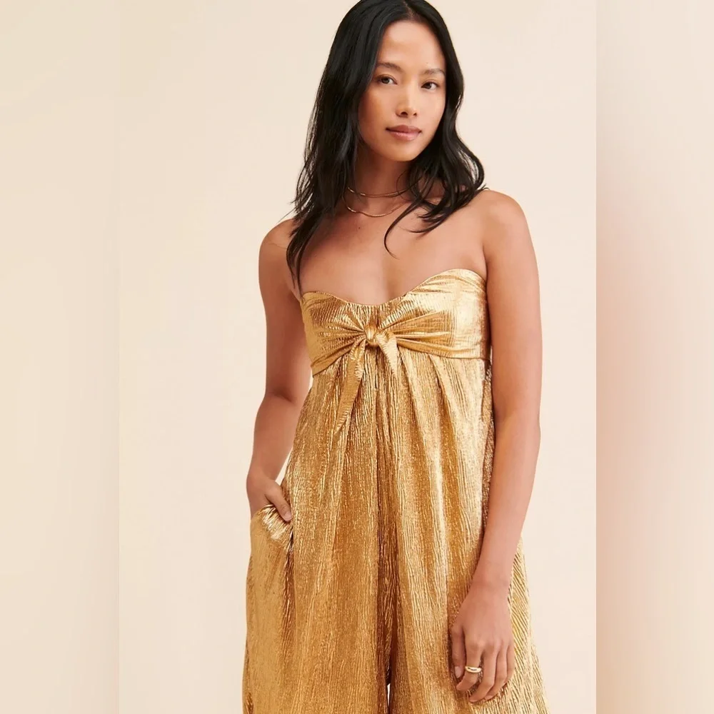 Free People Olivia Strapless Jumpsuit